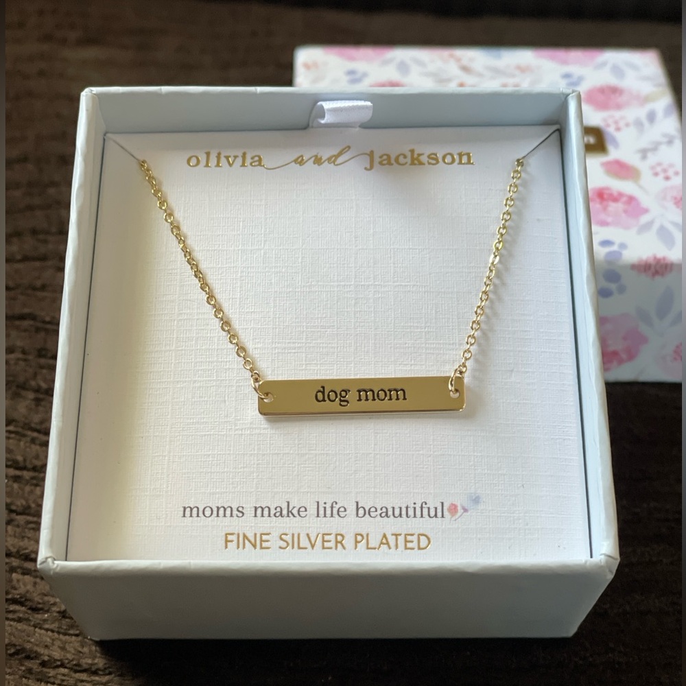 Dog Mom Gold Necklace — Olivia and Jackson - Picture 15 of 15